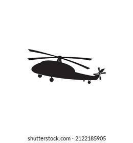 helicopter icon logo vector design template on white background