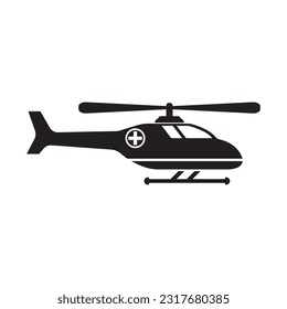 Helicopter icon logo vector illustration template design.