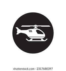 Diseño de la plantilla de ilustración vectorial del logotipo del icono del helicóptero.