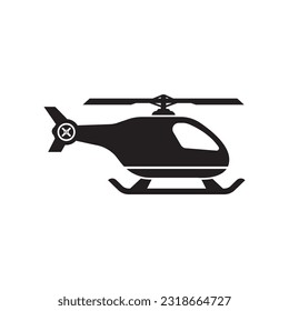 Helicopter icon logo vector illustration template design.