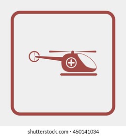 Helicopter Icon, medicine icon. Pharmacy.