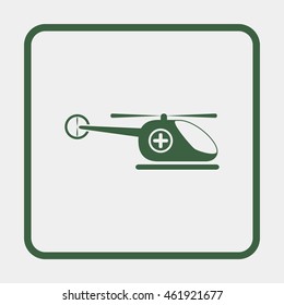 Helicopter Icon, medicine icon. Pharmacy.