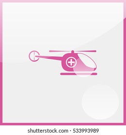 Helicopter Icon, medicine icon. Pharmacy.