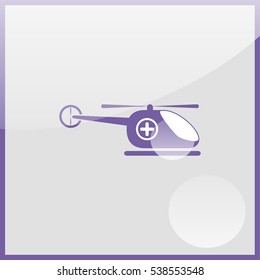 Helicopter Icon, medicine icon. Pharmacy.