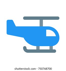 helicopter icon on isolated background
