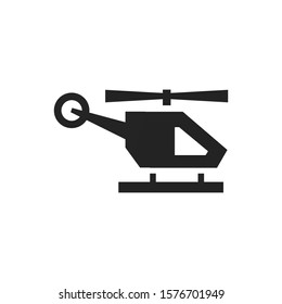 helicopter icon on a white background