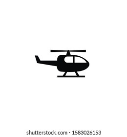 Helicopter icon on a white background