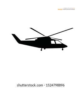 helicopter icon on white background.vector illustration.