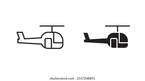 Helicopter Icon set. vector illustration set