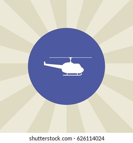 helicopter icon. sign design. background