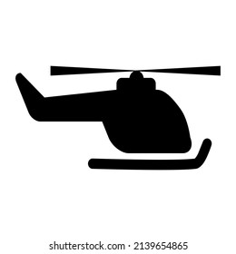 helicopter icon or sign vector illustration on a white background.