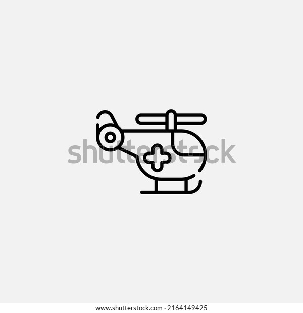 Helicopter icon sign vector,Symbol, logo\
illustration for web and\
mobile
