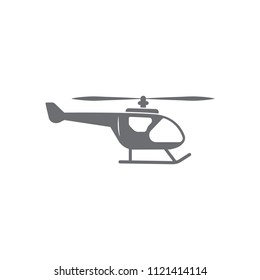 Helicopter icon. Simple element illustration. Helicopter symbol design from Transport collection set. Can be used for web and mobile on white background