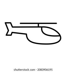 helicopter icon symbol. helicopter icon vector