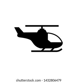 Helicopter icon symbol vector illustration.