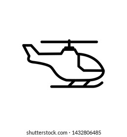 Helicopter icon symbol vector illustration.