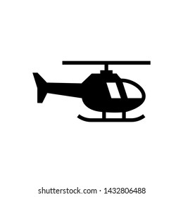 Helicopter icon symbol vector illustration.