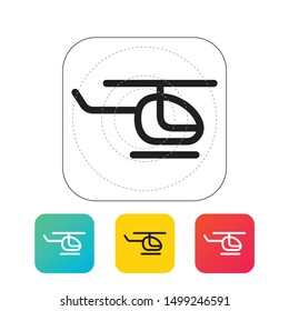 Helicopter icon symbol vector illustration