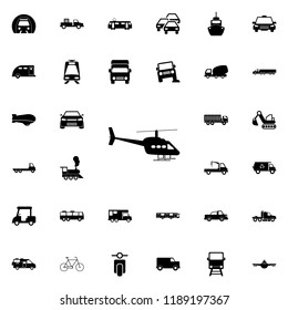 helicopter icon. transport icons universal set for web and mobile