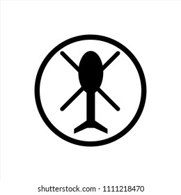 Helicopter icon in trendy flat style isolated on background. Helicopter icon page symbol for your web site design logo, app, UI. Vector EPS10