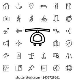 Helicopter icon. Universal set of navigation for website design and development, app development