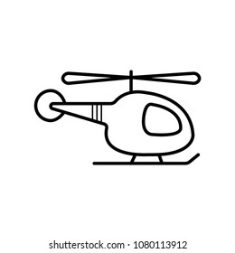 helicopter icon vector