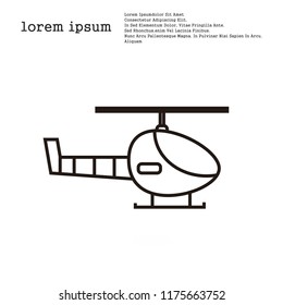 helicopter icon vector