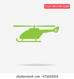 Helicopter icon. Vector concept illustration for design.