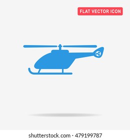 Helicopter icon. Vector concept illustration for design.
