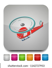helicopter icon, vector copter, helicopter airline transportation