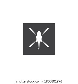 Helicopter icon vector design illustration.