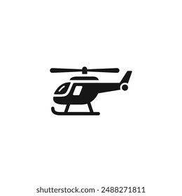 Helicopter icon vector. EPS 10 editable vector