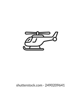 Helicopter icon vector. EPS 10 editable vector