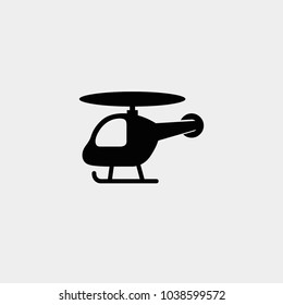Helicopter icon. Vector helicopter illustration