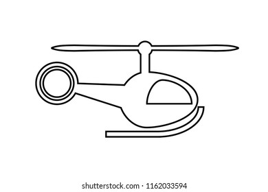 helicopter icon. vector illustration