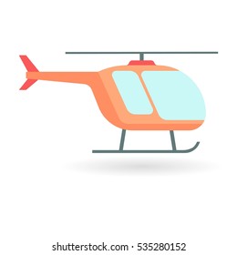 Helicopter icon. Vector illustration 