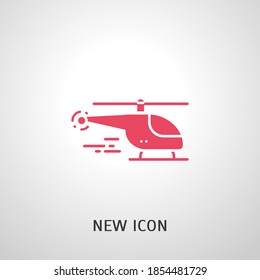 Helicopter icon. Vector illustration EPS 10.