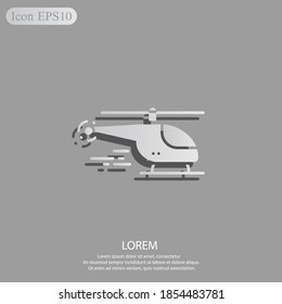 Helicopter icon. Vector illustration EPS 10.