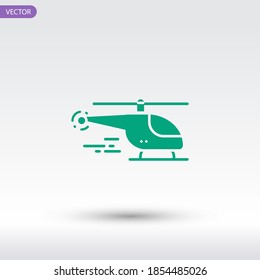 Helicopter icon. Vector illustration EPS 10.