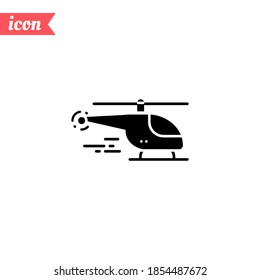 Helicopter icon. Vector illustration EPS 10.