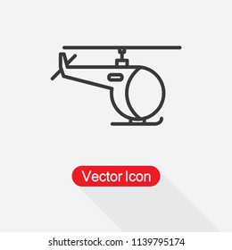 Helicopter Icon Vector Illustration Eps10