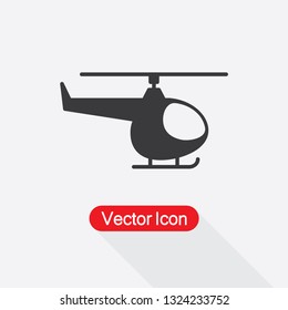 Helicopter Icon Vector Illustration Eps10