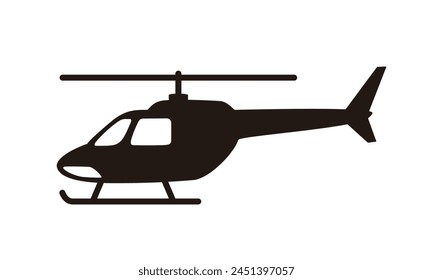 Helicopter Icon, vector illustration isolated, eps