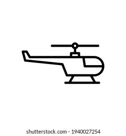 Helicopter icon vector illustration logo template for many purpose. Isolated on white background.