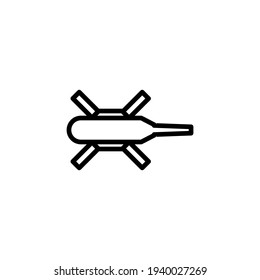 Plantilla de logotipo de ilustración de vector de icono de helicóptero para muchos fines. Aislado sobre fondo blanco.