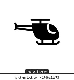 Helicopter icon vector, illustration logo template in trendy style. Suitable for many purposes.