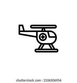 Helicopter icon vector illustration logo template for many purpose. Isolated on white background.