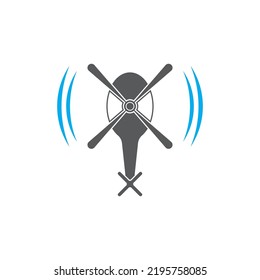 helicopter icon vector illustration logo template