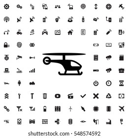 helicopter icon vector illustration sign symbol