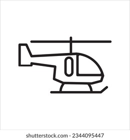 helicopter icon vector illustration symbol